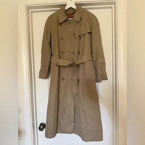 Burberrys Vintage Women’s Wool Trench Coat, XSP-SP; UK 8 Petite